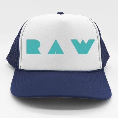 Raw Raw Foods Vegan Vegetarian Trucker Hat