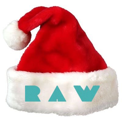 Raw Raw Foods Vegan Vegetarian Premium Christmas Santa Hat