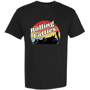 Retro Rolling Fatties Cat Funny Cat Garment-Dyed Heavyweight T-Shirt