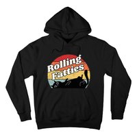 Retro Rolling Fatties Cat Funny Cat Hoodie