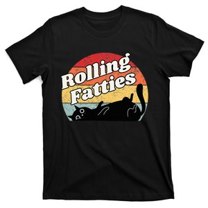 Retro Rolling Fatties Cat Funny Cat T-Shirt