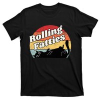 Retro Rolling Fatties Cat Funny Cat T-Shirt