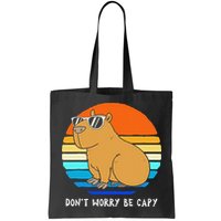 Retro Rodent Funny Capybara Dont Be Worry Be Capy Bag