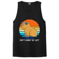 Retro Rodent Funny Capybara Dont Be Worry Be Capy PosiCharge Competitor Tank