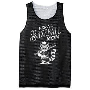 Retro Raccoon Feral Baseball Mom Trash Panda Sport Lover Mesh Reversible Basketball Jersey Tank