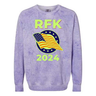 RFK Robert F Kennedy Jr For President 2024 Colorblast Crewneck Sweatshirt