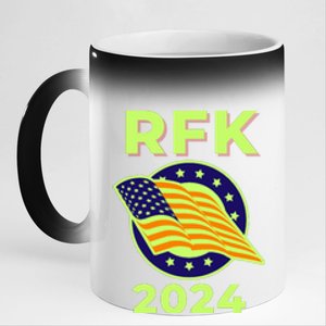 RFK Robert F Kennedy Jr For President 2024 11oz Black Color Changing Mug