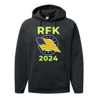 RFK Robert F Kennedy Jr For President 2024 Performance Fleece Hoodie