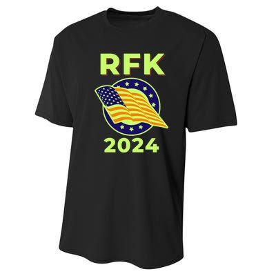 RFK Robert F Kennedy Jr For President 2024 Performance Sprint T-Shirt