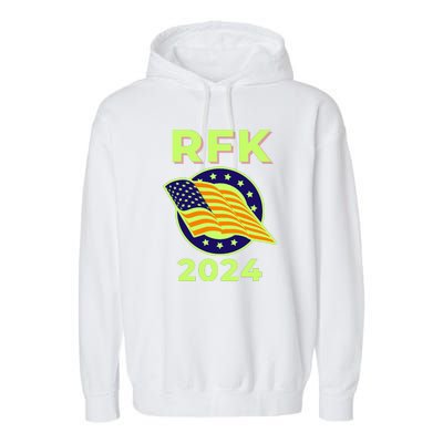 RFK Robert F Kennedy Jr For President 2024 Garment-Dyed Fleece Hoodie