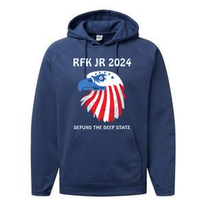 RFK Robert F Kennedy Jr For President 2024 Performance Fleece Hoodie