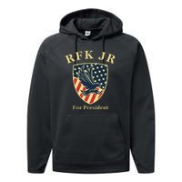 RFK Robert F Kennedy Jr For President 2024 Performance Fleece Hoodie