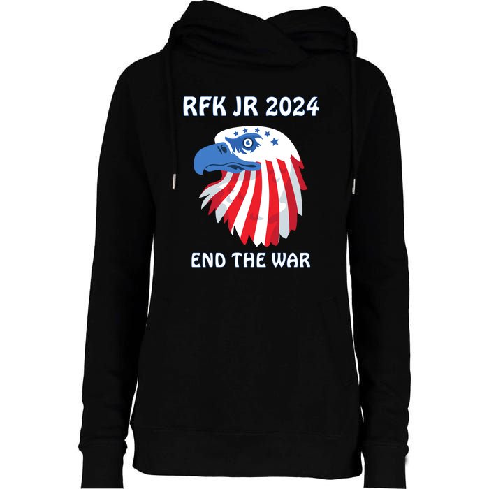 RFK Robert F Kennedy Jr For President 2024 Womens Funnel Neck Pullover Hood