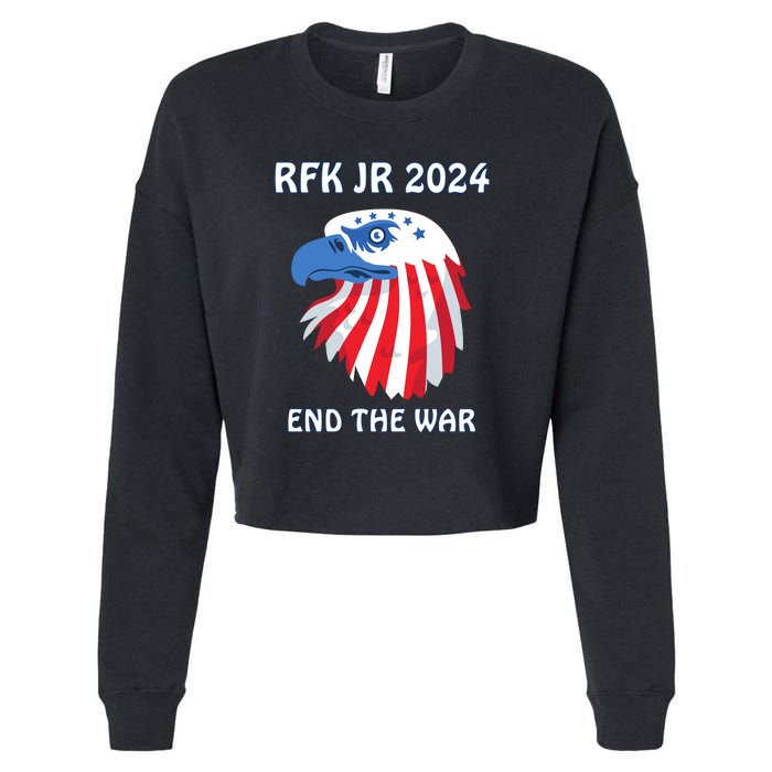 RFK Robert F Kennedy Jr For President 2024 Cropped Pullover Crew