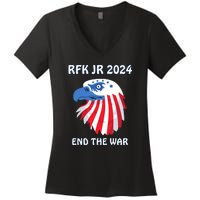 RFK Robert F Kennedy Jr For President 2024 Women's V-Neck T-Shirt