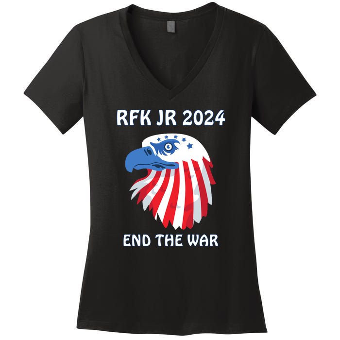 RFK Robert F Kennedy Jr For President 2024 Women's V-Neck T-Shirt