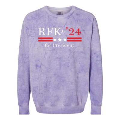 RFK Robert F Kennedy Jr For President 2024 Colorblast Crewneck Sweatshirt