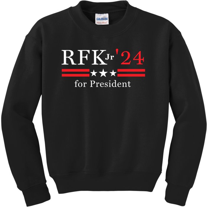 RFK Robert F Kennedy Jr For President 2024 Kids Sweatshirt