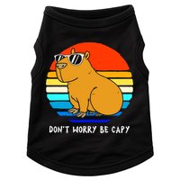 Retro Rodent Funny Capybara Dont Be Worry Be Capy Doggie Tank