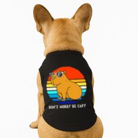 Retro Rodent Funny Capybara Dont Be Worry Be Capy Doggie Tank