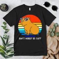 Retro Rodent Funny Capybara Dont Be Worry Be Capy Premium T-Shirt
