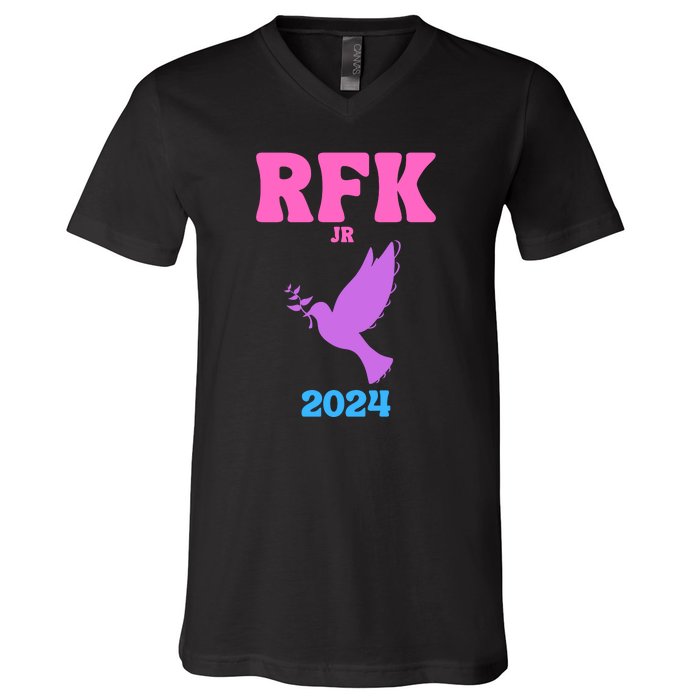 RFK Robert F Kennedy Jr For President 2024 V-Neck T-Shirt