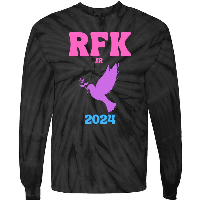 RFK Robert F Kennedy Jr For President 2024 Tie-Dye Long Sleeve Shirt