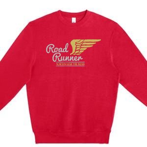 Road Runner Funny Street Speedway Lover Gift Premium Crewneck Sweatshirt