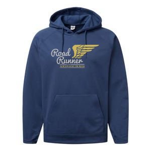 Road Runner Funny Street Speedway Lover Gift Performance Fleece Hoodie