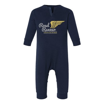 Road Runner Funny Street Speedway Lover Gift Infant Fleece One Piece