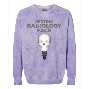 Resting Radiology Face Colorblast Crewneck Sweatshirt