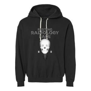 Resting Radiology Face Garment-Dyed Fleece Hoodie