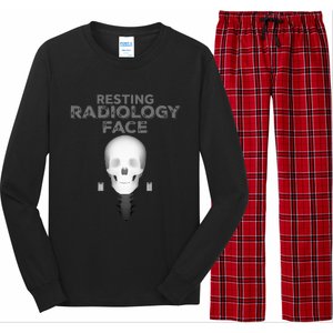 Resting Radiology Face Long Sleeve Pajama Set