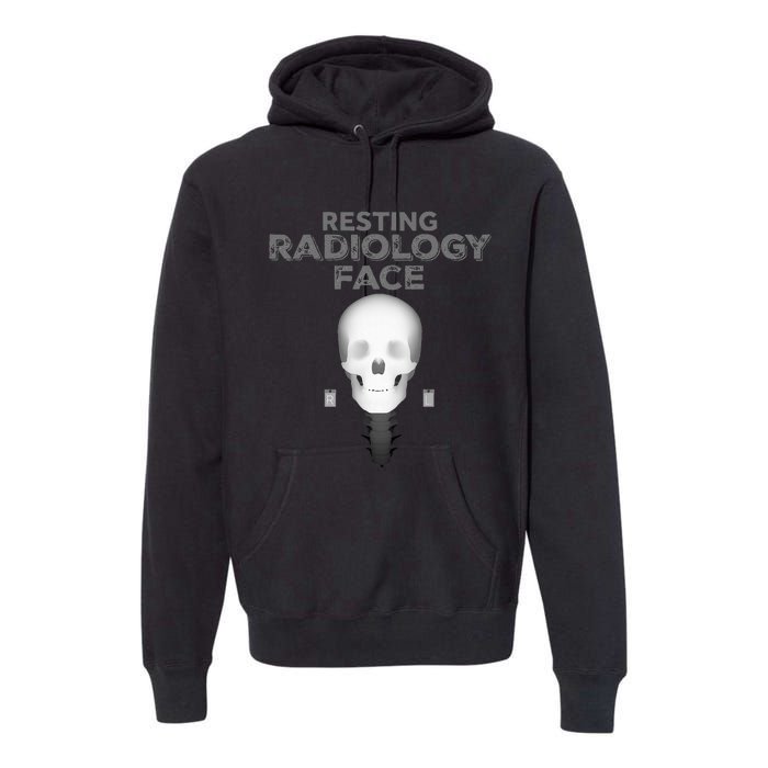 Resting Radiology Face Premium Hoodie