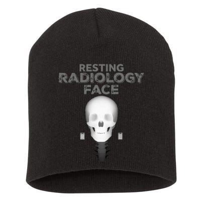 Resting Radiology Face Short Acrylic Beanie