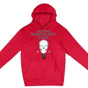 Resting Radiology Face Premium Pullover Hoodie