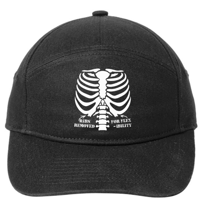 Ribs Removed For Flexibility 7-Panel Snapback Hat