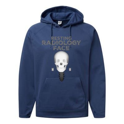 Resting Radiology Face Performance Fleece Hoodie