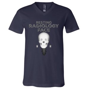 Resting Radiology Face V-Neck T-Shirt