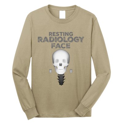 Resting Radiology Face Long Sleeve Shirt