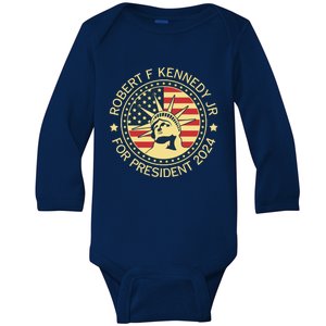 RFK Robert F Kennedy Jr For President 2024 Baby Long Sleeve Bodysuit