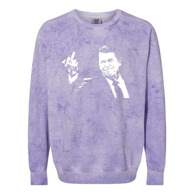 Ronald Reagan Flipping Colorblast Crewneck Sweatshirt