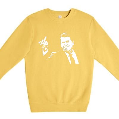 Ronald Reagan Flipping Premium Crewneck Sweatshirt