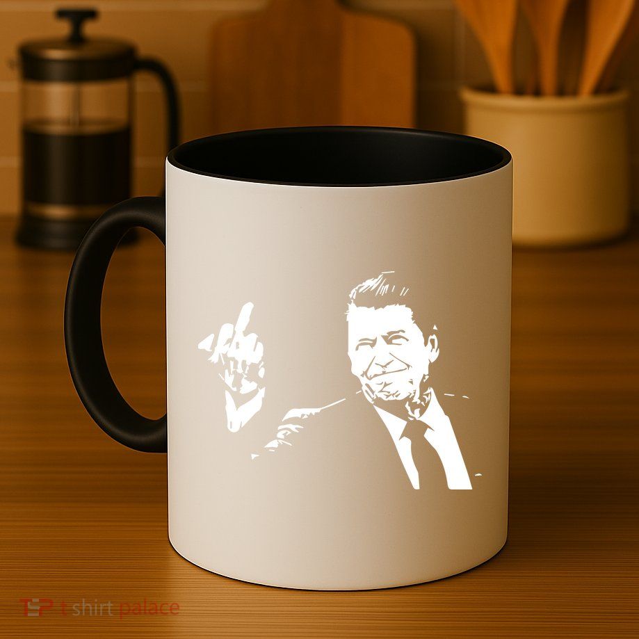 Ronald Reagan Flipping Coffee Mug