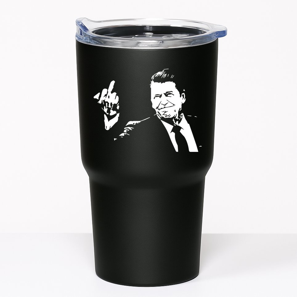 Ronald Reagan Flipping Tumbler