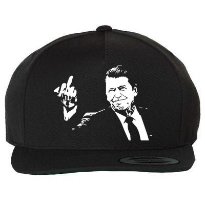 Ronald Reagan Flipping Wool Snapback Cap