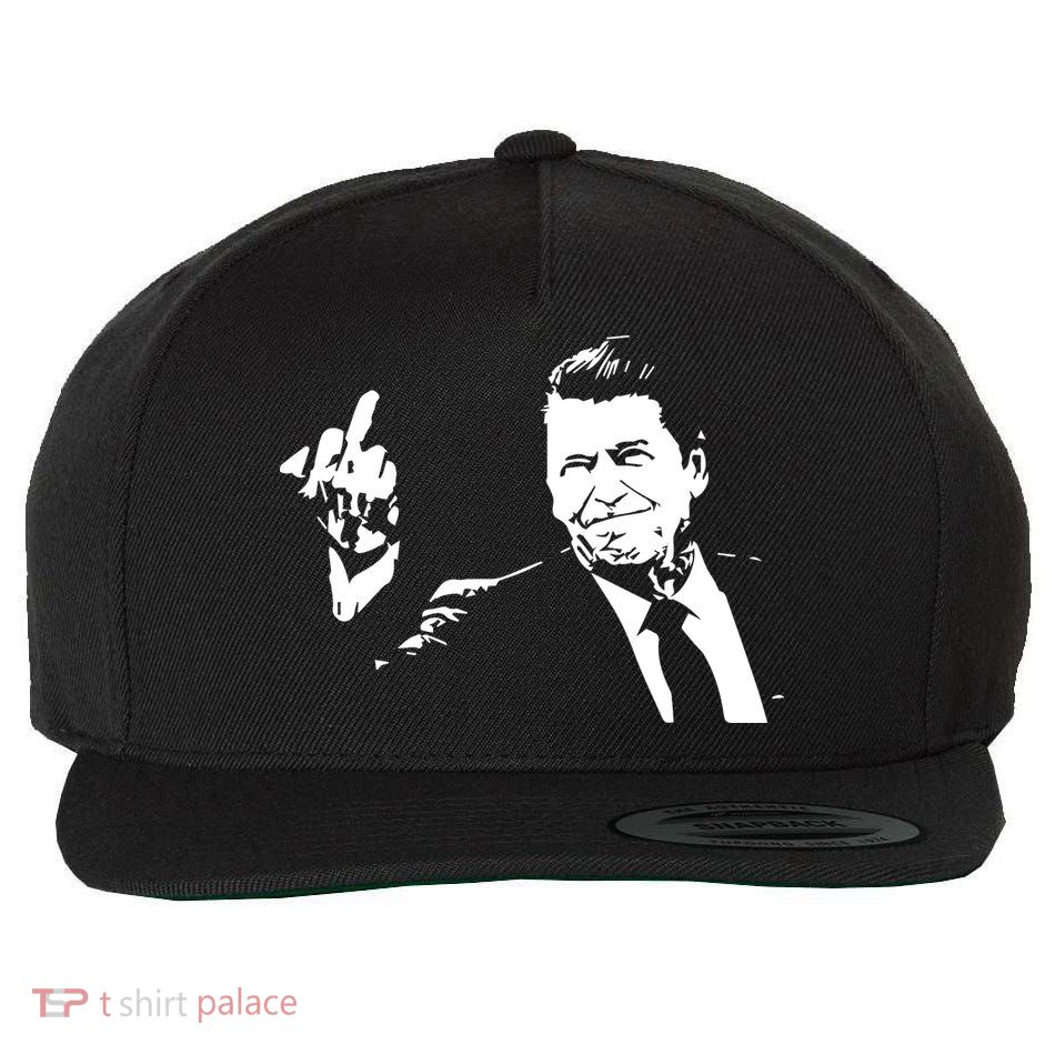 Ronald Reagan Flipping Wool Snapback Cap