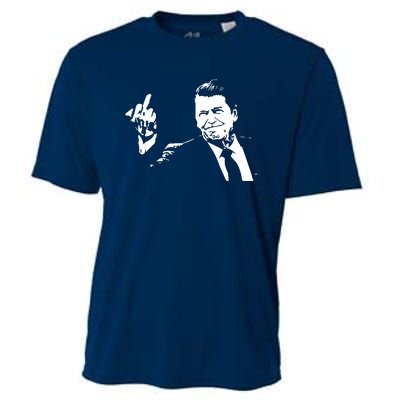 Ronald Reagan Flipping Cooling Performance Crew T-Shirt