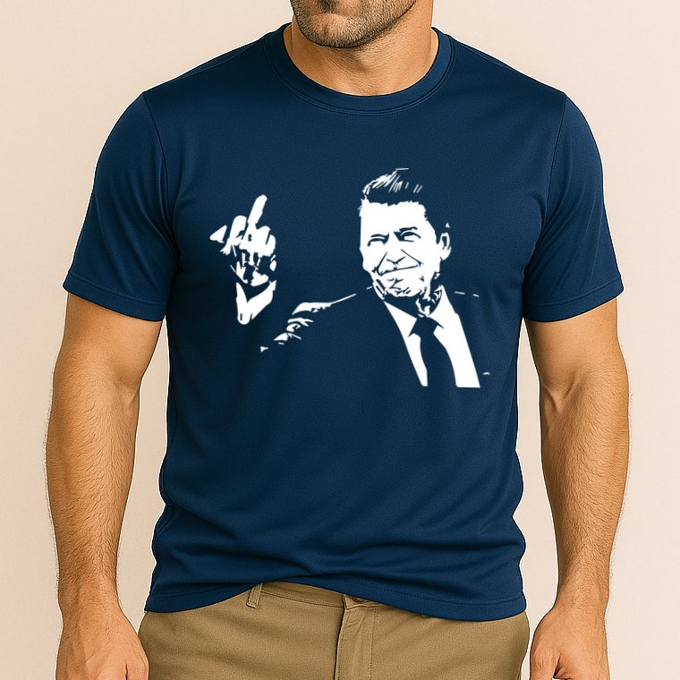 Ronald Reagan Flipping Performance Shirt