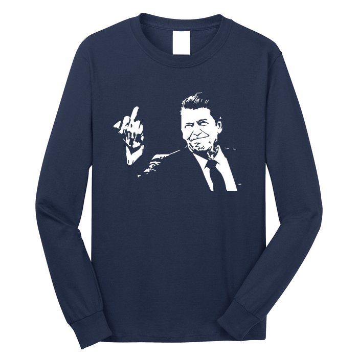 Ronald Reagan Flipping Long Sleeve Shirt